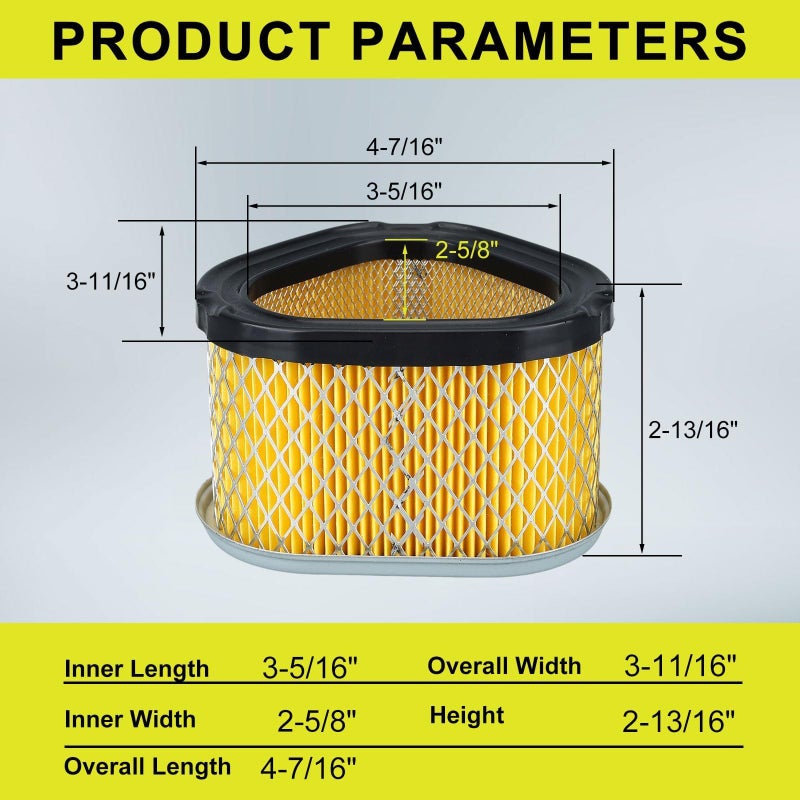 Butom GY20574 Air Filter for John Deere LT155 LT133 STX38 LT150 M92359 LX255 LX176 LX172 STX46 LX173 STX30 AM121608 Kohler 1208314 Command Pro CV11-16 12 083 05-S, 12 883 05-S1 Tractor Maintenance Kit - Image 5